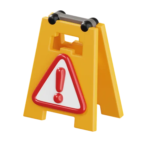 Warning Sign  3D Icon