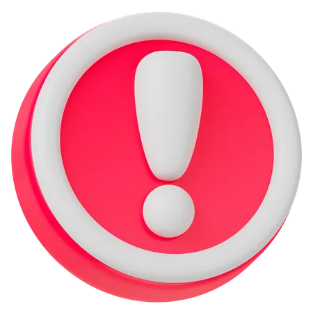 Warning Sign  3D Icon