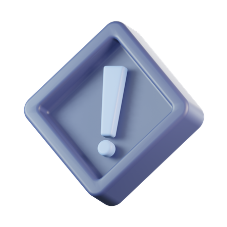 Warning Sign  3D Icon