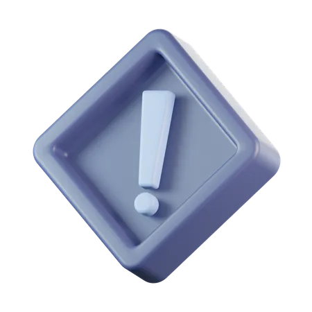 Warning Sign  3D Icon