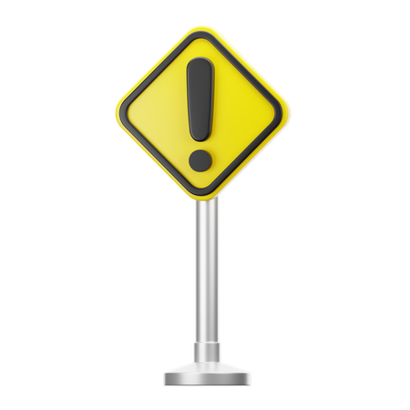 Warning sign  3D Icon