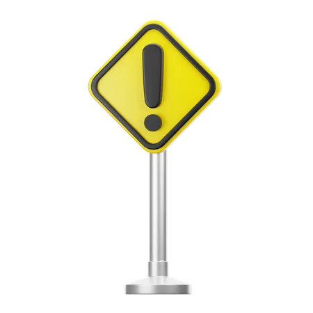 Warning sign  3D Icon