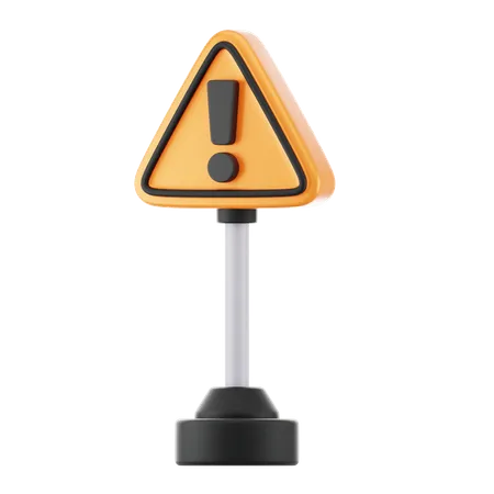 Warning Sign  3D Icon