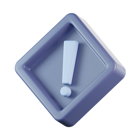 Warning Sign  3D Icon