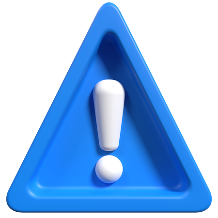Warning Sign 3D Icon