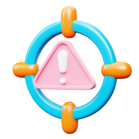 Warning System  3D Icon