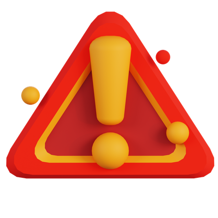 WARNING TRIANGLE  3D Icon