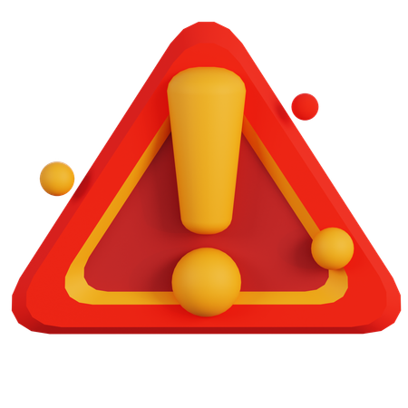 WARNING TRIANGLE  3D Icon