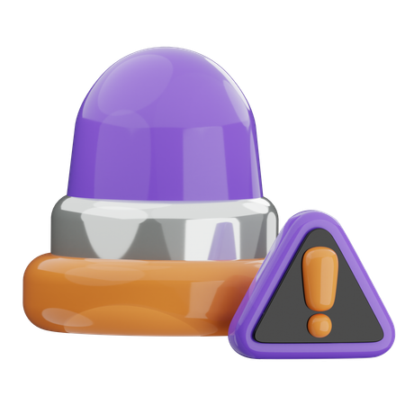 Warnschild  3D Icon