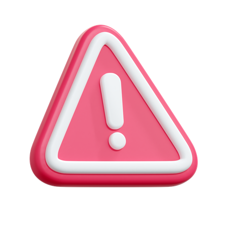 Warnschild  3D Icon