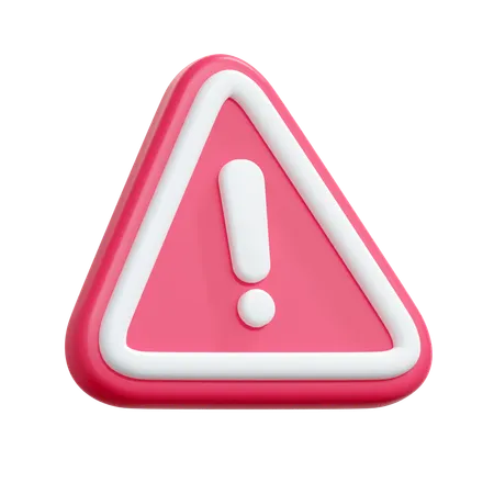Warnschild  3D Icon