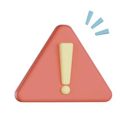 Warnschild  3D Icon
