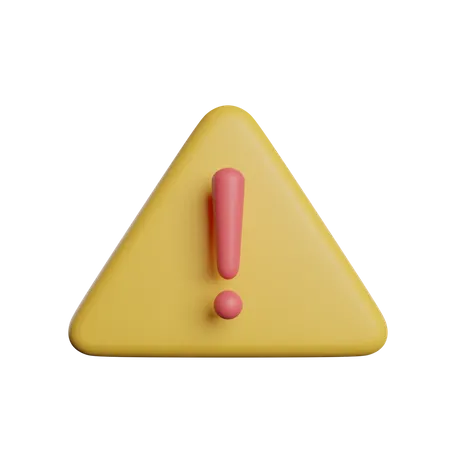 Warnschild  3D Icon