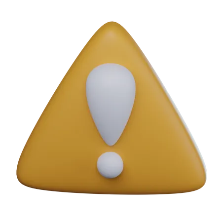 Warnschild  3D Icon