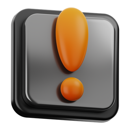 Warnschild  3D Icon