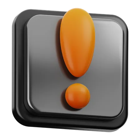 Warnschild  3D Icon