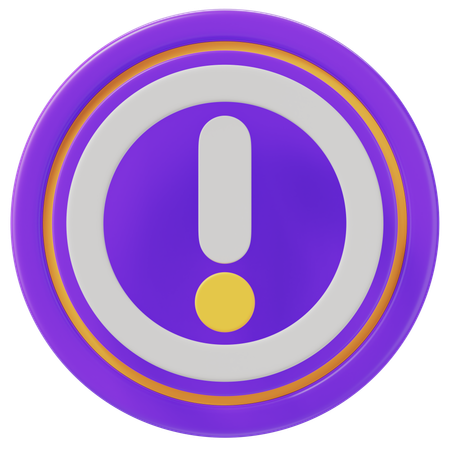 Warnung  3D Icon