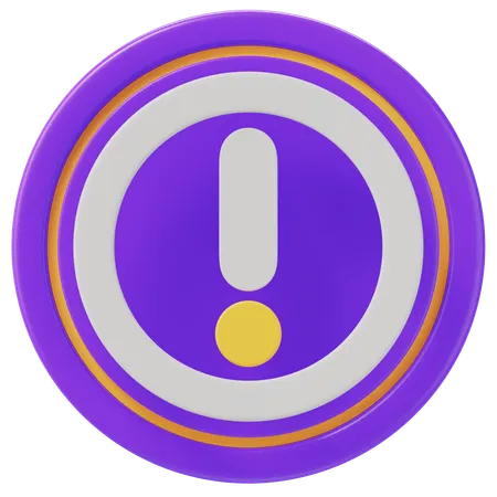 Warnung  3D Icon