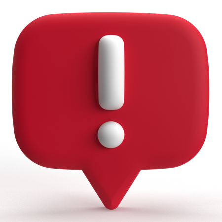 Warnung  3D Icon