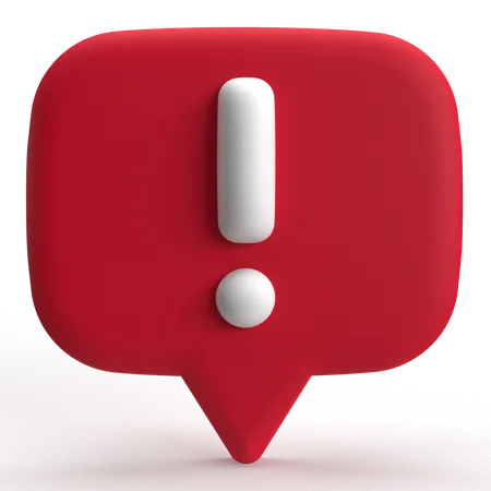 Warnung  3D Icon