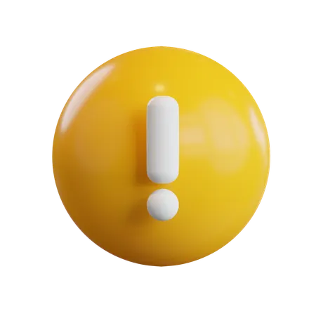 Warnung  3D Icon