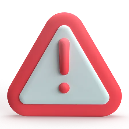 Warnung  3D Icon