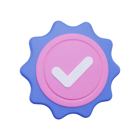 Warranty Badge  3D Illustration