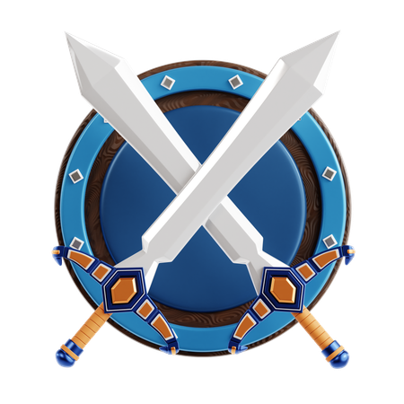 Warrior Badges  3D Icon