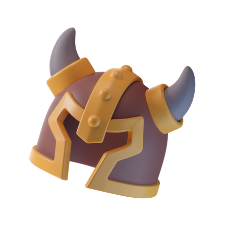 Warrior Helmet 3D Illustration