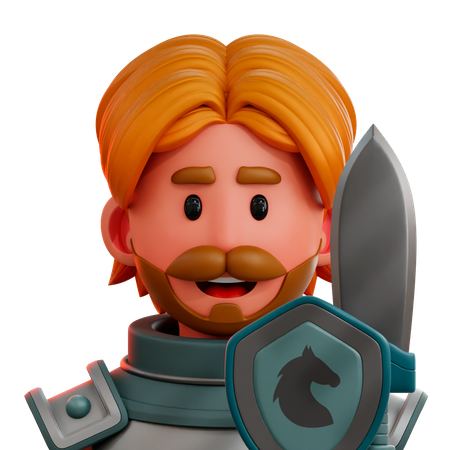 Warrior Knight 3D Icon