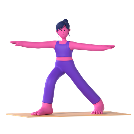 Warrior Pose  3D Icon