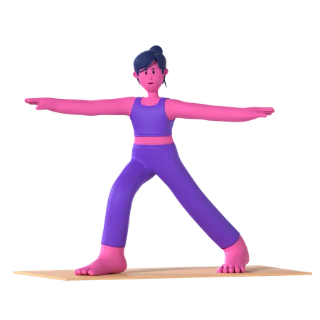 Warrior Pose  3D Icon