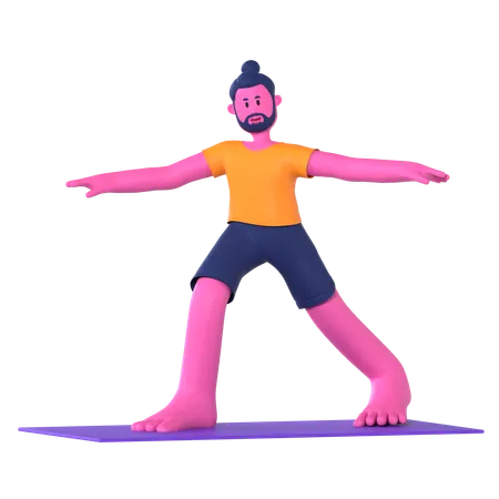 Warrior Pose  3D Icon