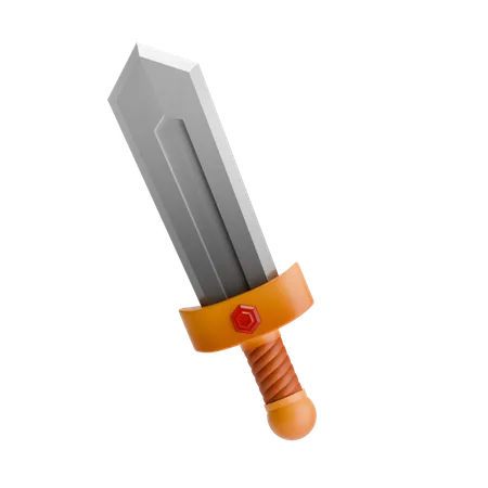 Warrior Sword 3 D Illustration 3D Icon