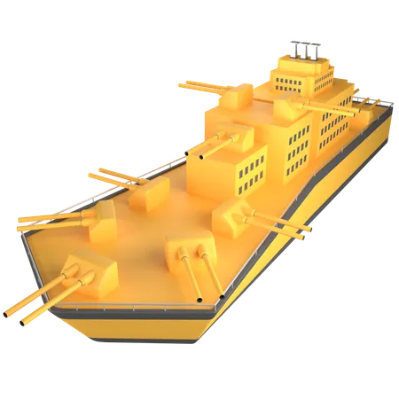 Warship  3D Icon