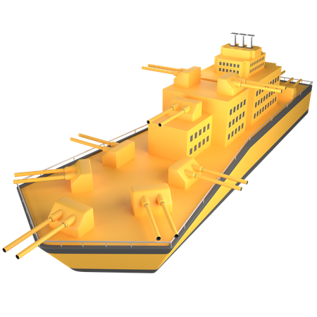 Warship  3D Icon