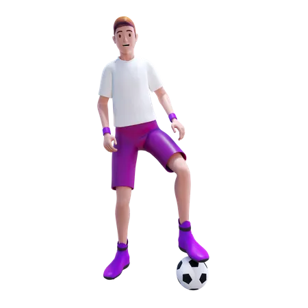 Football Sportler Charakter 3 D Illustration 3D Illustration