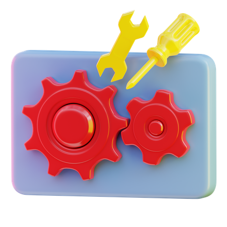 Wartung  3D Icon