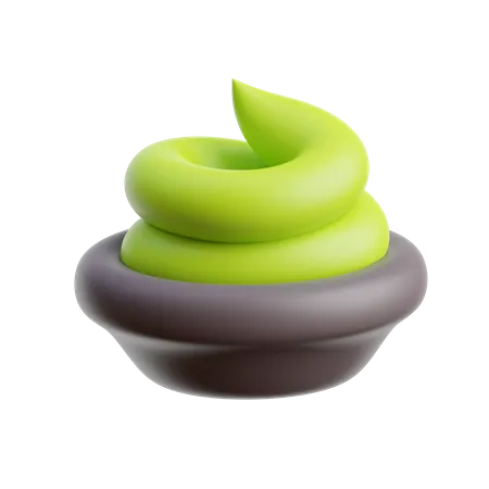 Wasabi  3D Icon