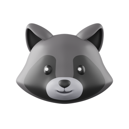 Waschbär  3D Icon