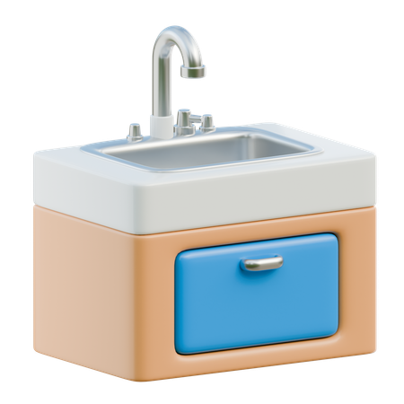 Waschbecken  3D Icon