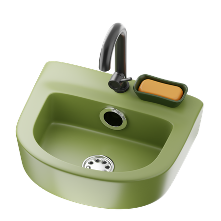 Waschbecken  3D Icon