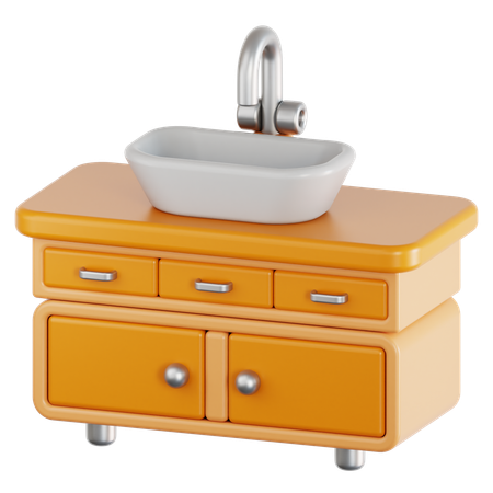 Waschbecken  3D Icon