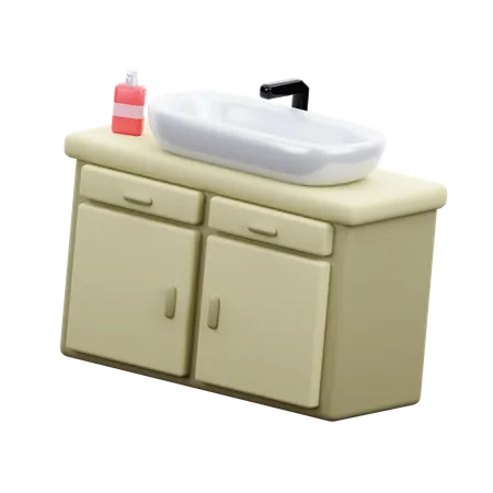Waschbecken  3D Icon
