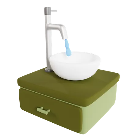 Waschbecken  3D Icon