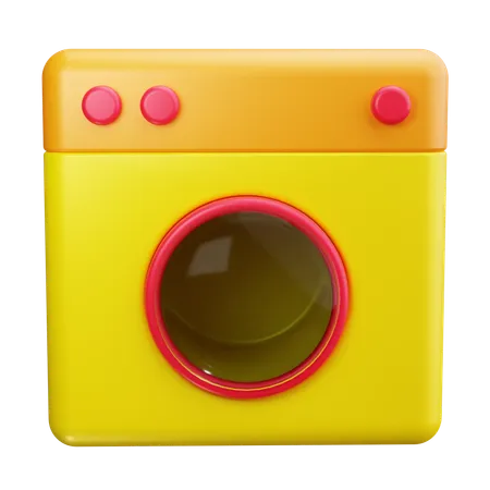 Waschmaschine  3D Icon