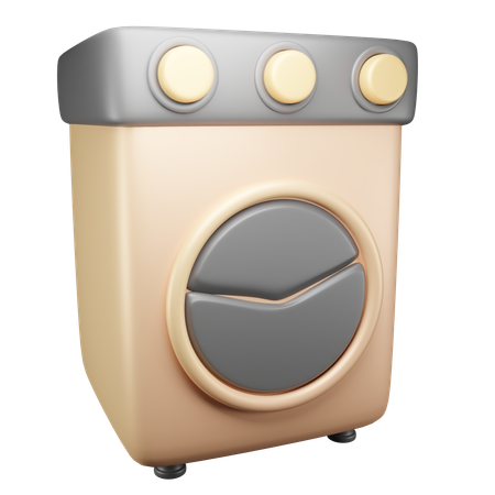 Waschmaschine  3D Icon