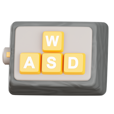 Wasd  3D Icon