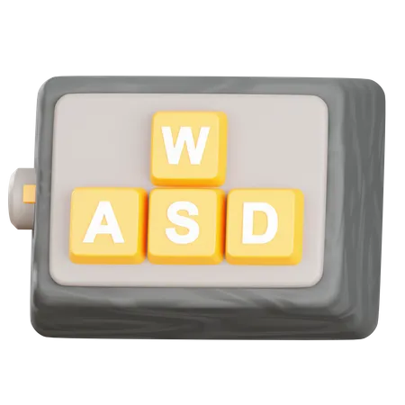 Wasd  3D Icon