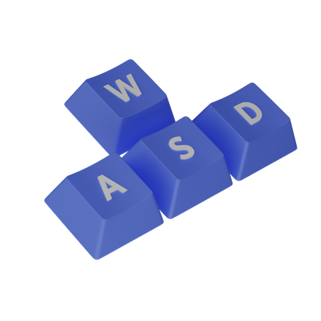 Wasd  3D Icon